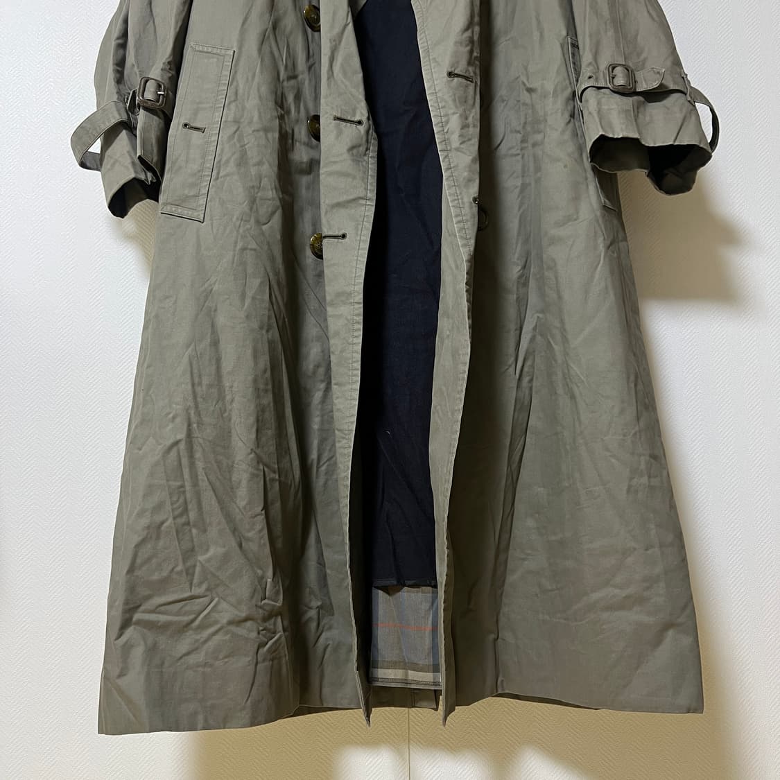 버버리 더블 브레스티드 울카라 트렌치코트 38 상품이미지2