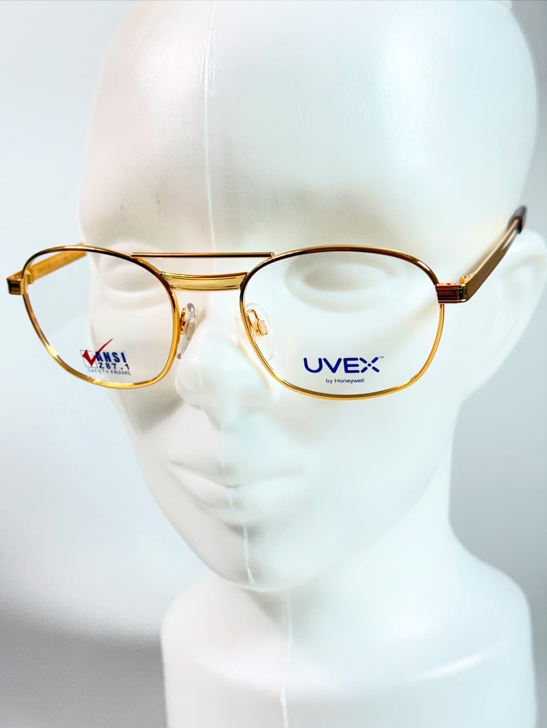 90s UVEX 골드 스퀘어 보잉 데드스탁 빈티지 안경 상품이미지8