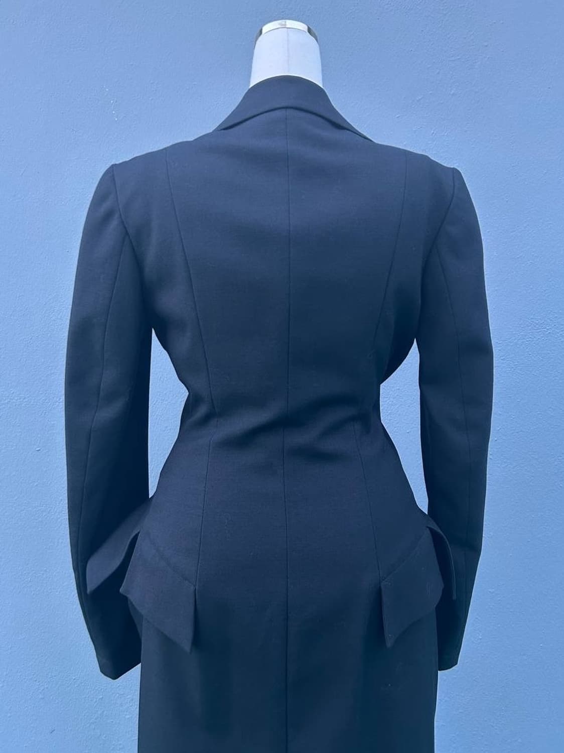 Yohji Yamamoto Tailored Black Dress Coat 상품이미지4