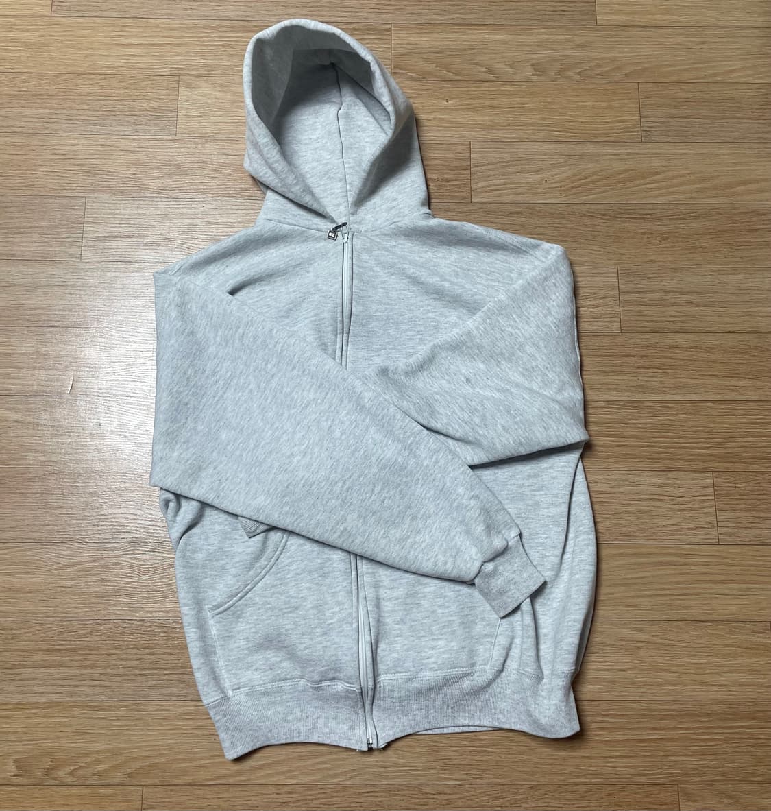 90s usa 러셀 후드집업 라이트그레이 상품이미지1