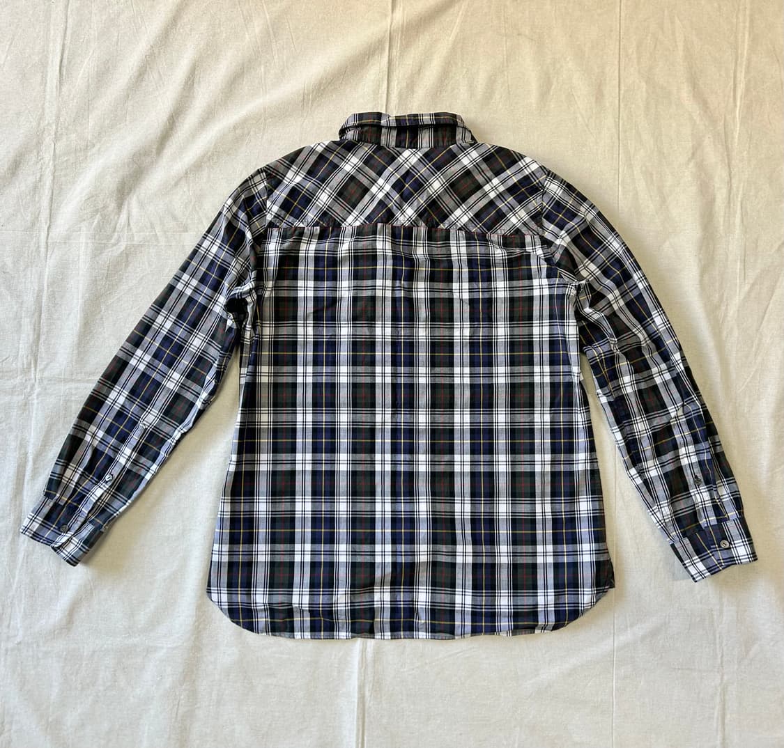 블랙 타탄 체크 셔츠 상품이미지5