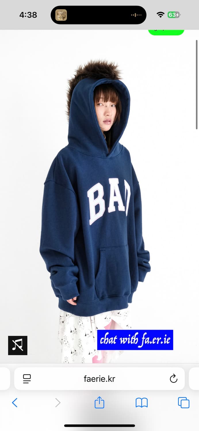 샵페어리 후드 네이비 상품이미지2