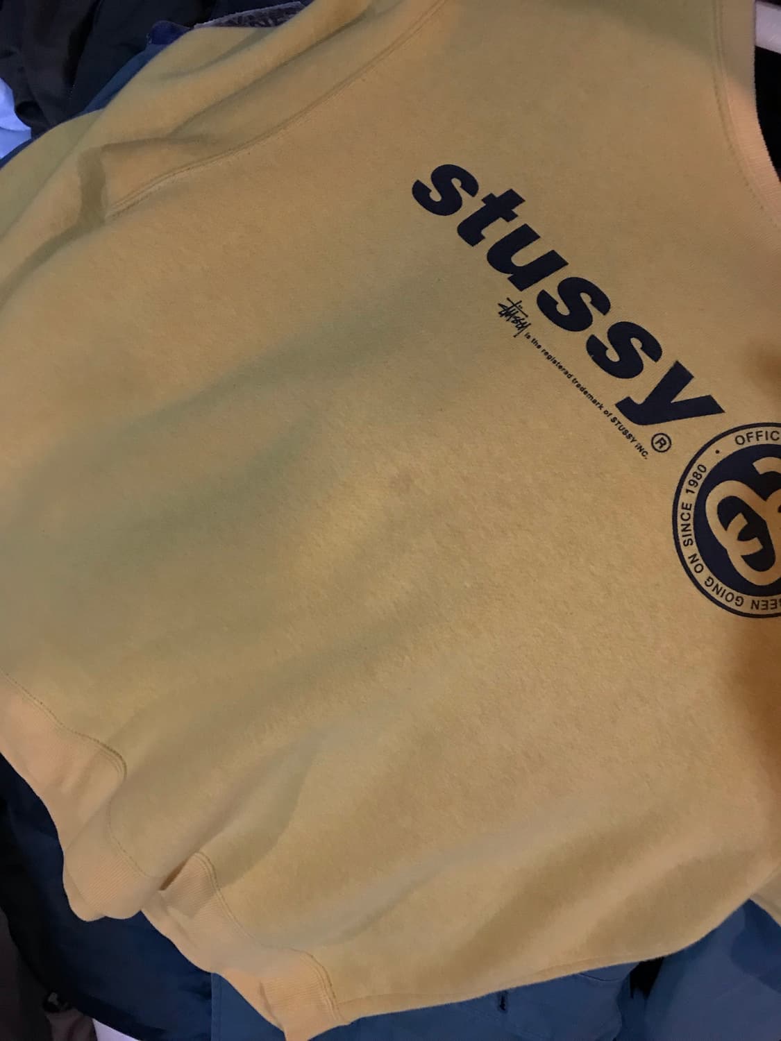 Stussy Yellow Sweatshirt 상품이미지3