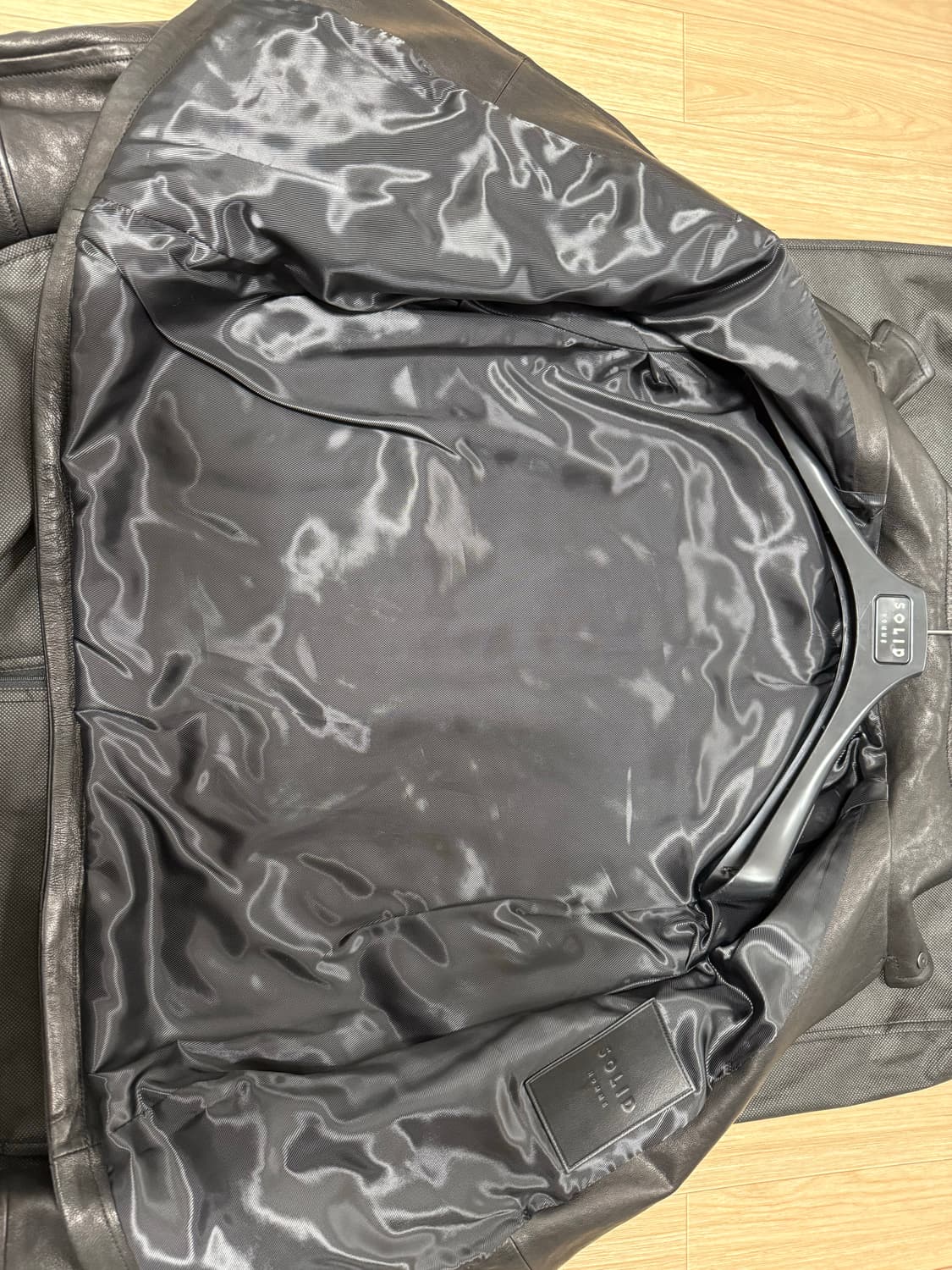 솔리드옴므 밴드넥 램스킨 레더자켓 48 상품이미지6