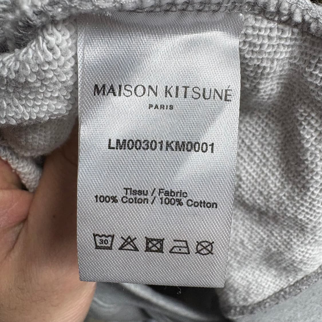 L 메종키츠네 폭스헤드 그레이 맨투맨 상품이미지7