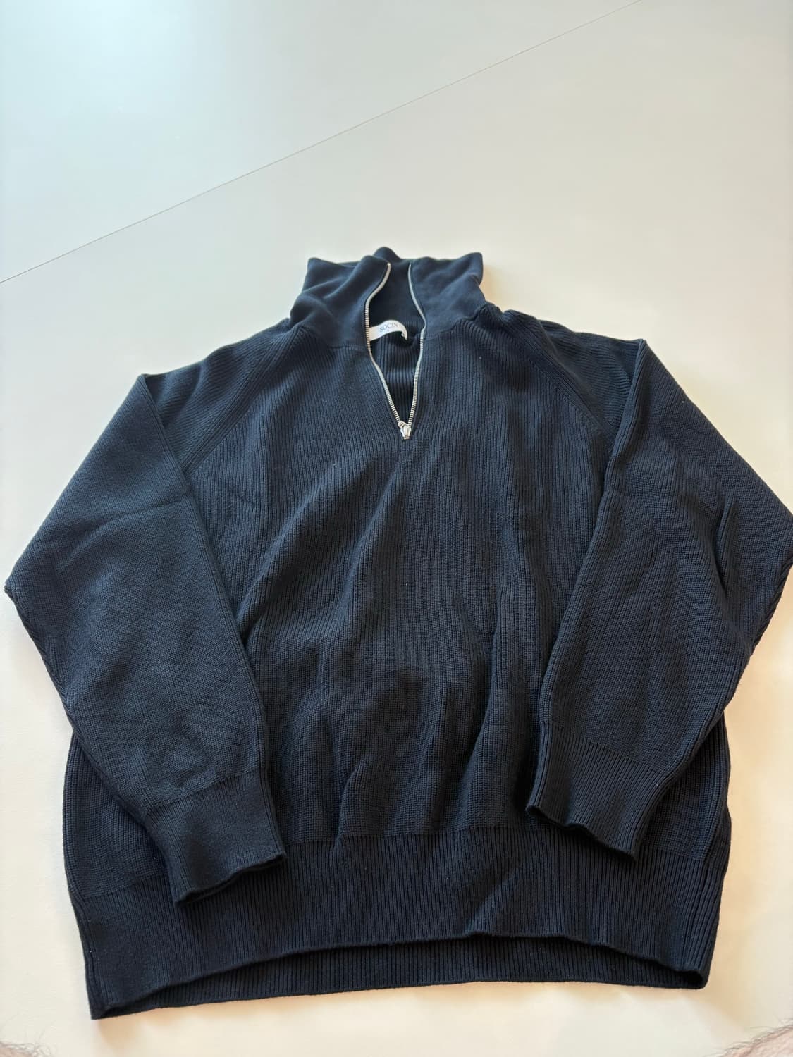 소신 하프짚업 니트 판매 상품이미지4