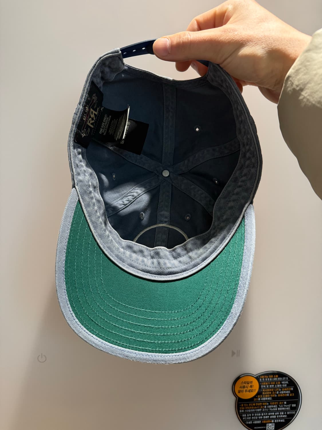 더블알엘 볼캡 블루 상품이미지2