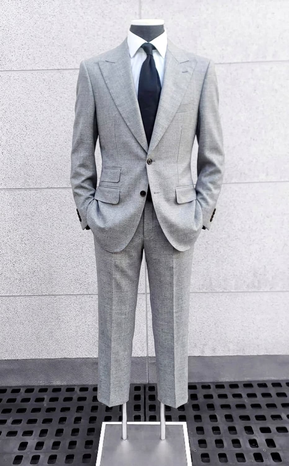 갤럭시 / 이태리 까노니꼬 쿨 울 와이드 피크드라펠 셋업 수트 / 103 상품이미지2