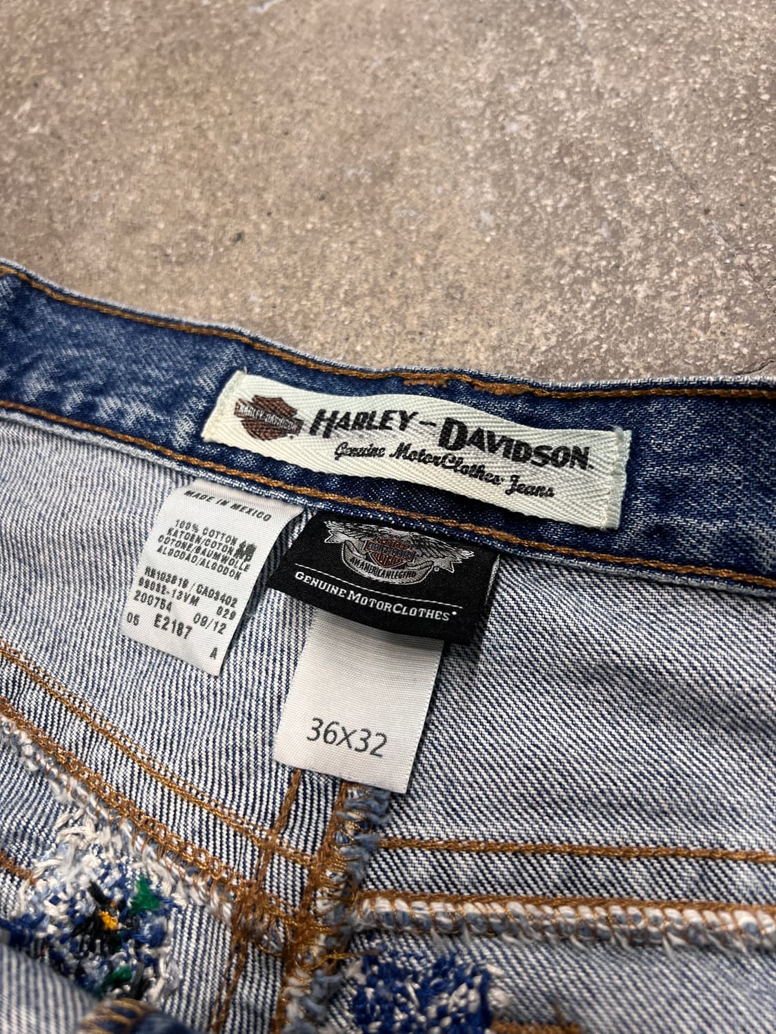 할리데이비슨 바이커 데님 팬츠 상품이미지5