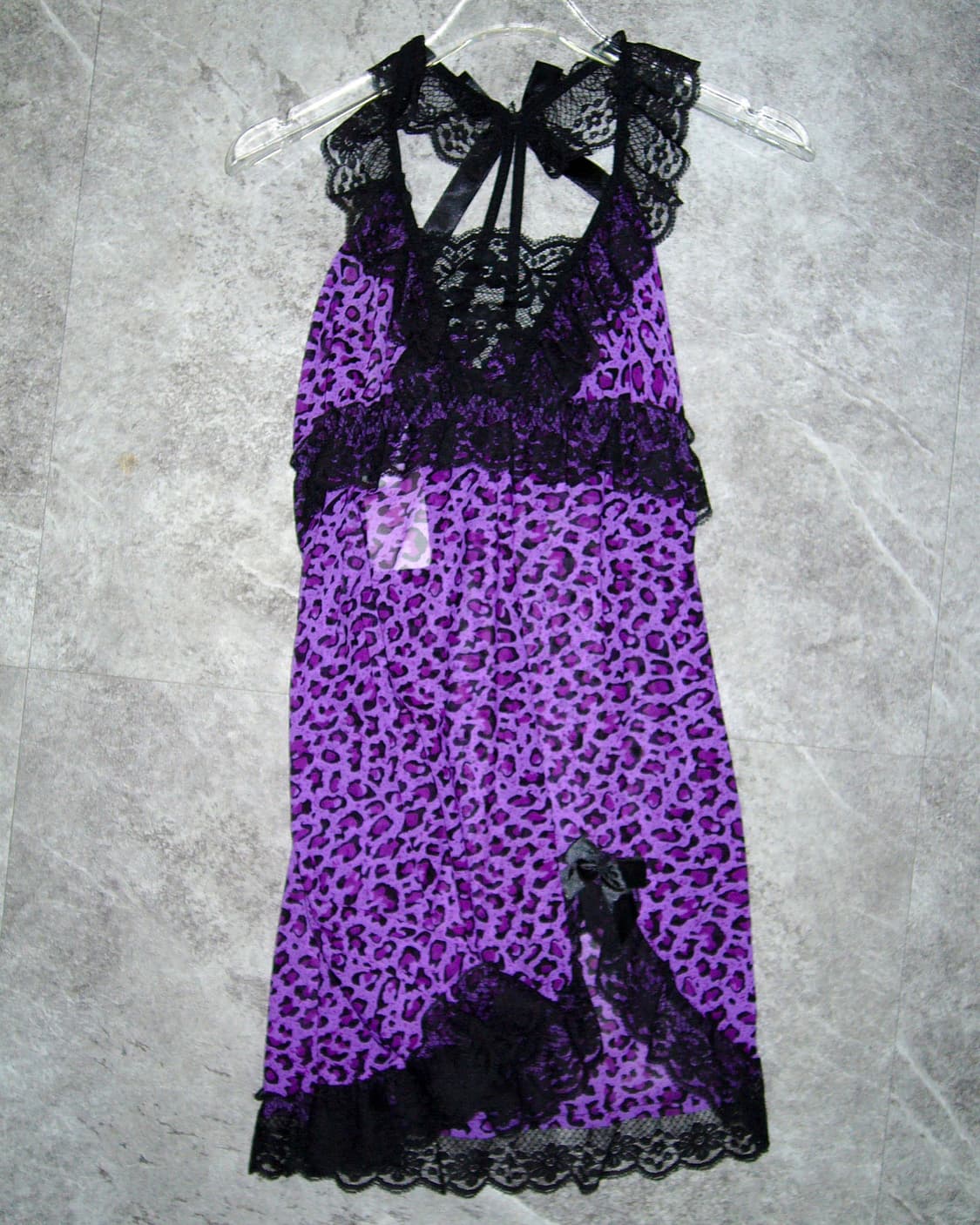 Vivit purple Leopard Slip Dress 상품이미지1
