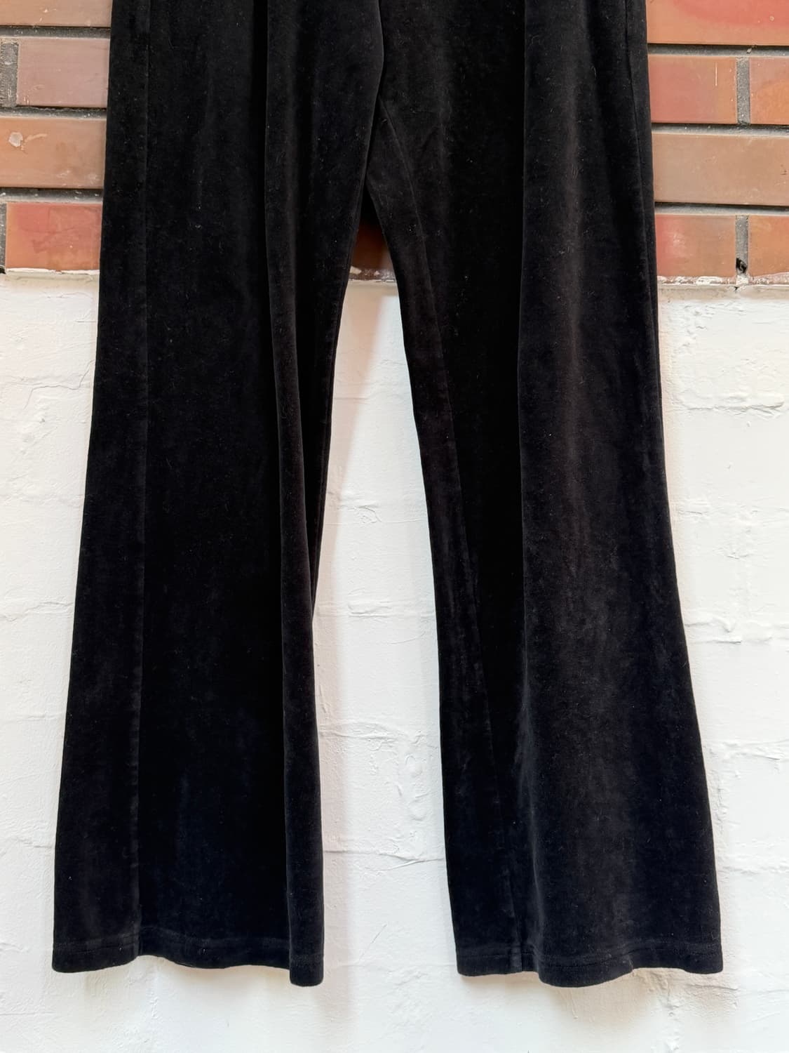 Vince 빈스 벨벳 밴딩 와이드 팬츠 블랙 S 상품이미지4