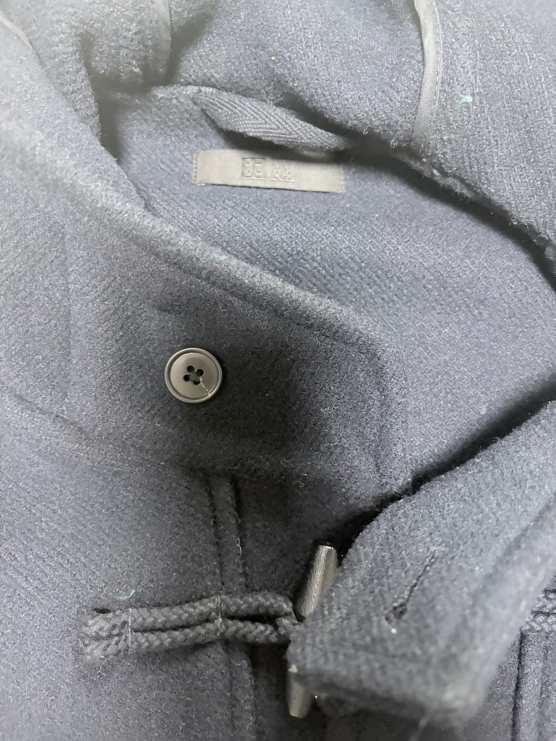 유니클로 더플코트 네이비 L 상품이미지5