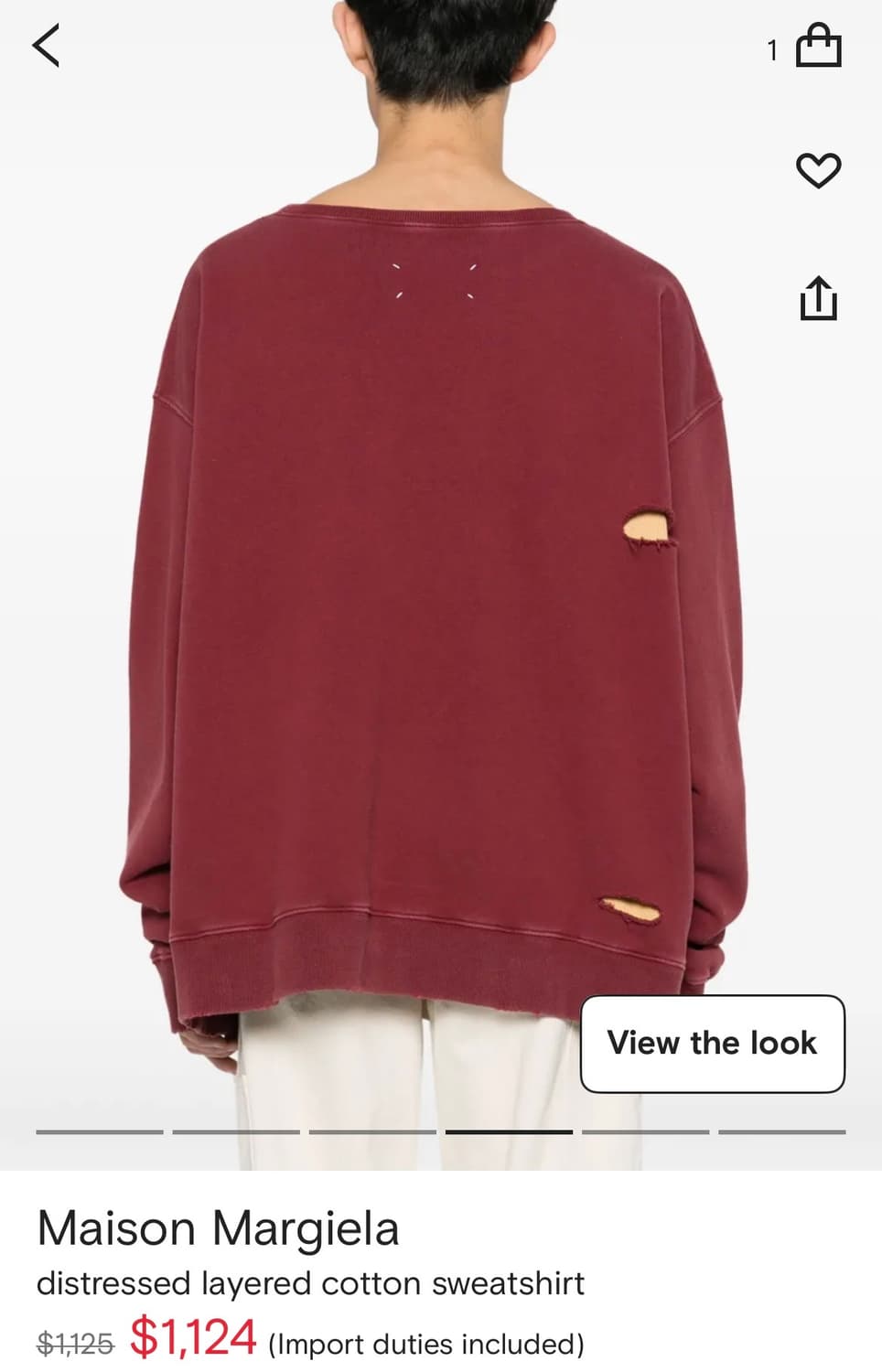 마르지엘라 맨투맨 상품이미지5