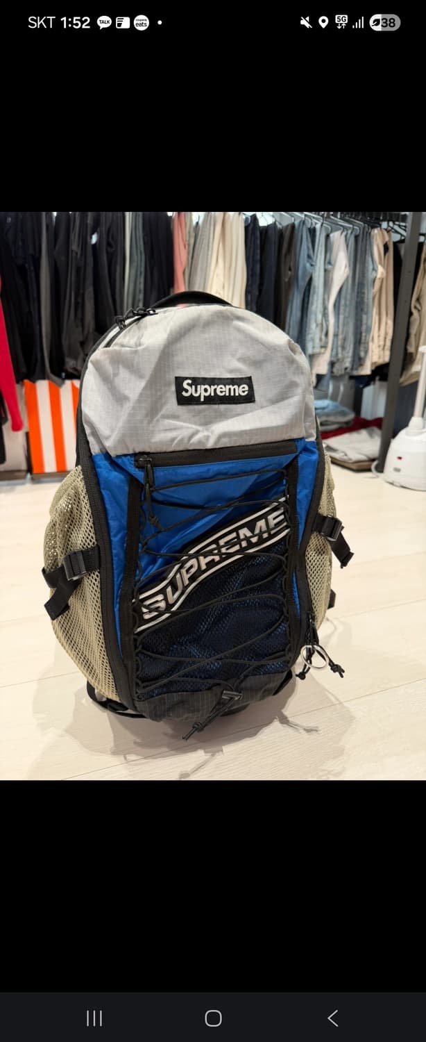 슈프림 백팩 블루 23FW 상품이미지1