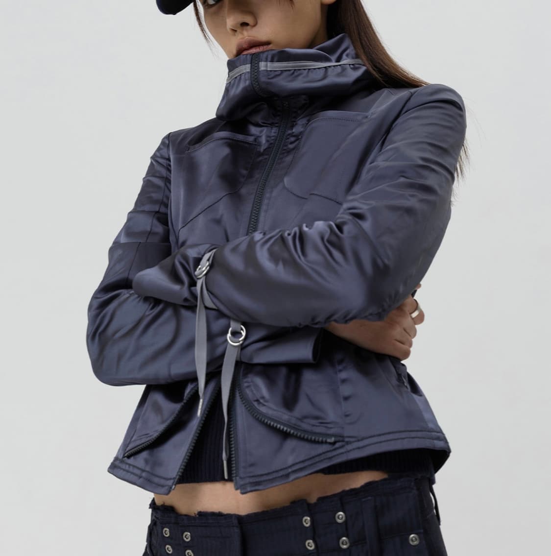 Mschf 미스치프 모토 집 재킷 차콜 상품이미지1