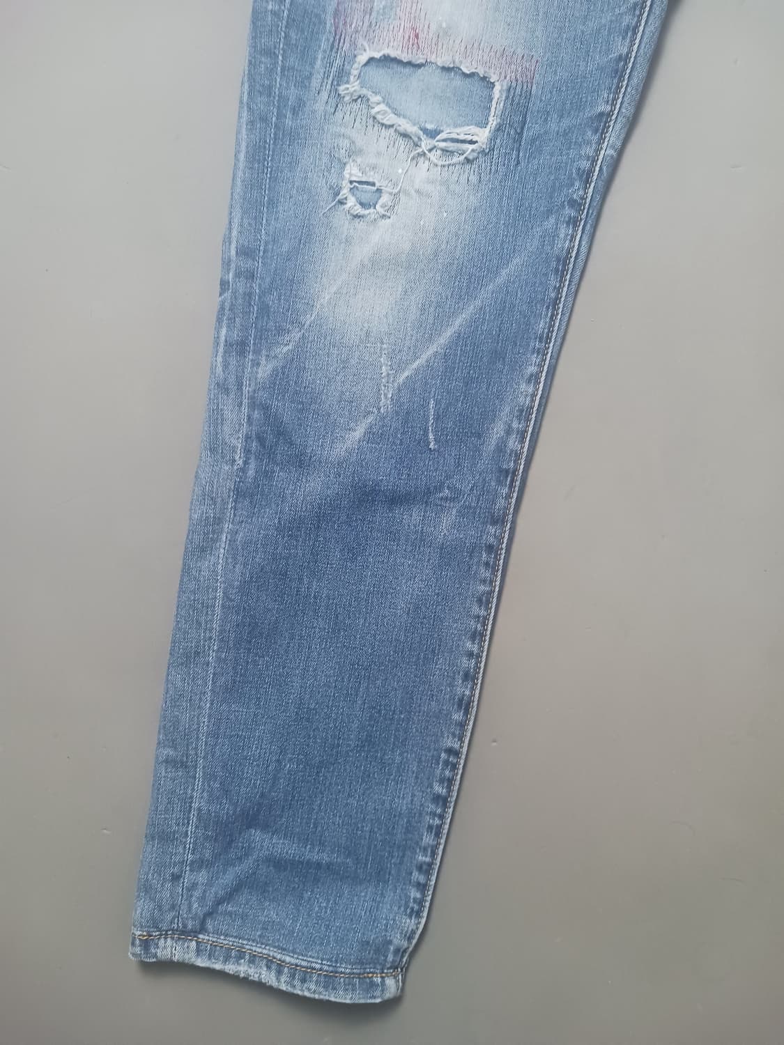 [30] 디스퀘어드2 스티치덧댐 슬림진 청바지 상품이미지3