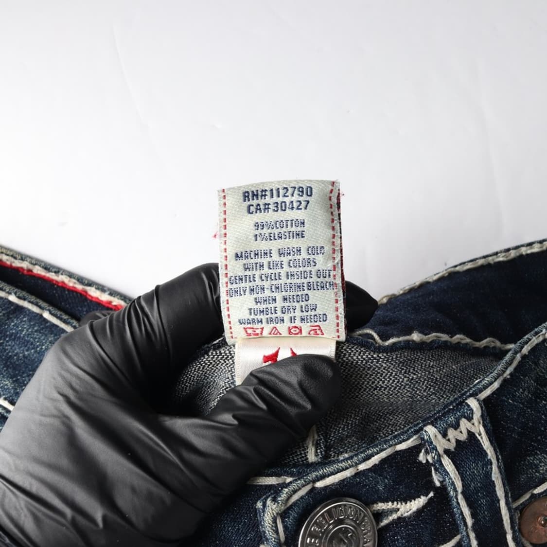 트루릴리전 조이 빅티 화이트 스티치 부츠컷 데님 25 상품이미지7