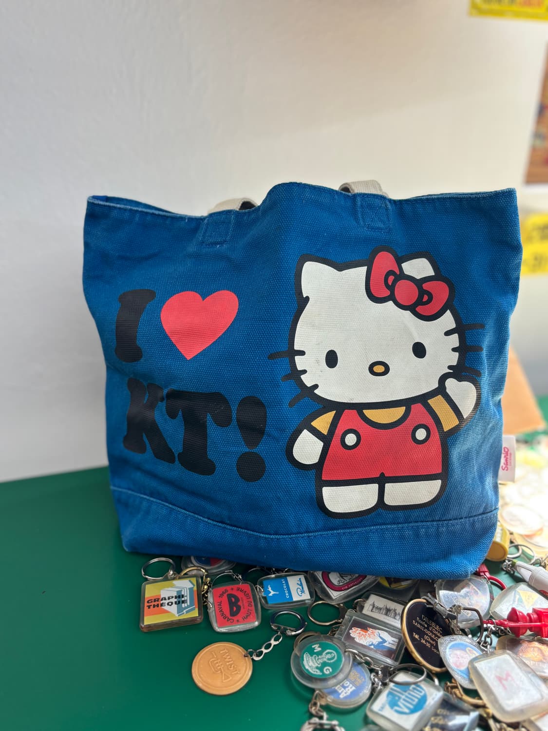 Vintage I love KT Tote Bag 상품이미지1