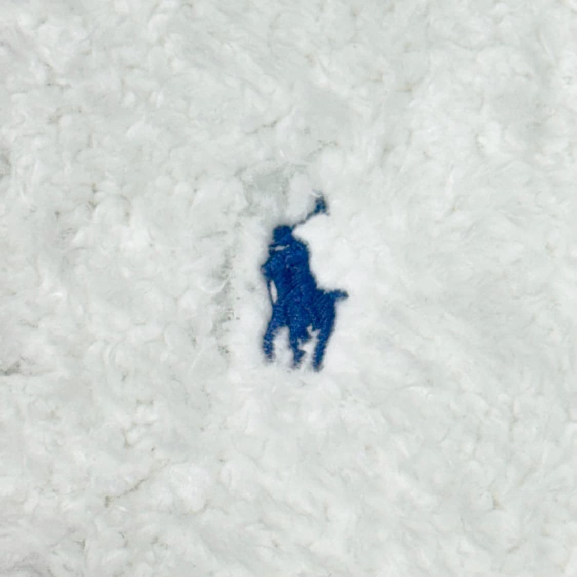 (XL 18-20) 폴로 랄프로렌 QR라벨 키즈 플리스 후드집업 화이트 상품이미지3