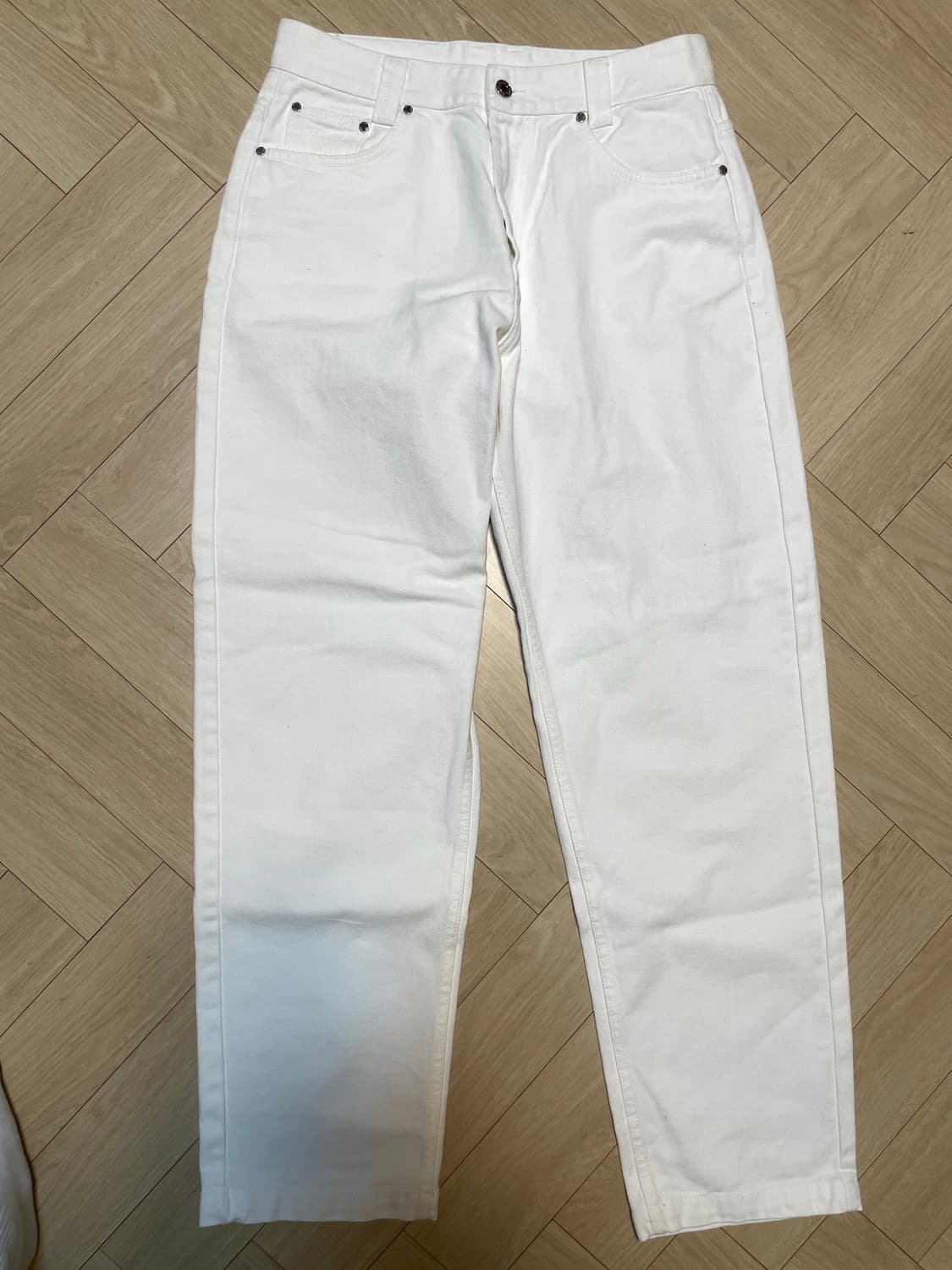 우알롱 화이트데님 팬츠 (m 30-32 추천) 상품이미지3