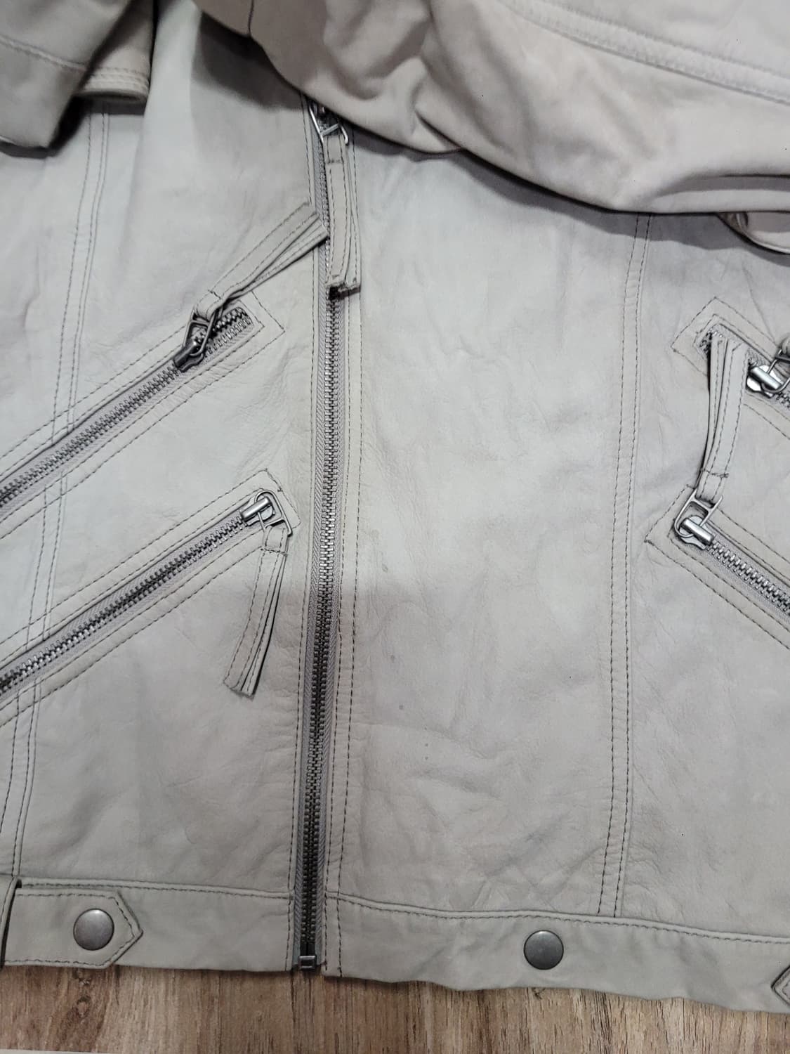 ZARA MAN 자라 가죽 라이더 자켓 상품이미지6
