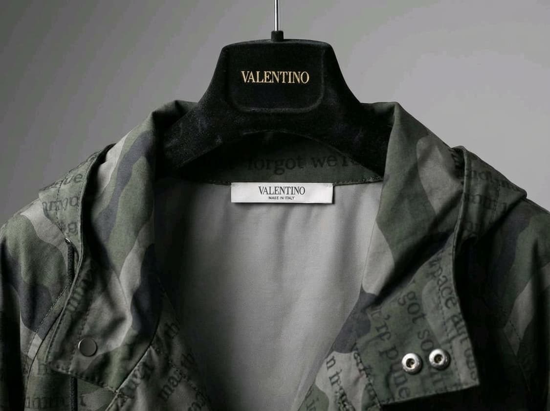 🔥 VALENTINO 발렌티노 정품 남성 카모플라주 후드 롱코트[48] 상품이미지3