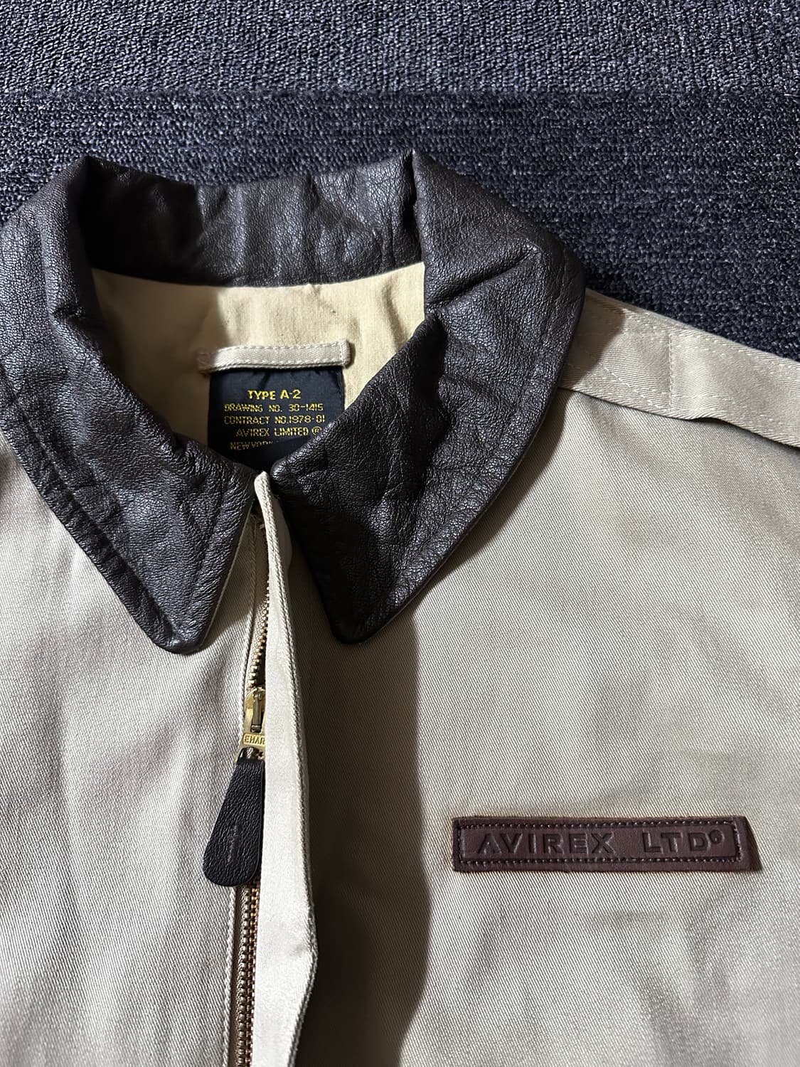 80s 아비렉스 LTD. TYPE A-2 U.S.A 빈티지 플라이트 자켓 상품이미지5