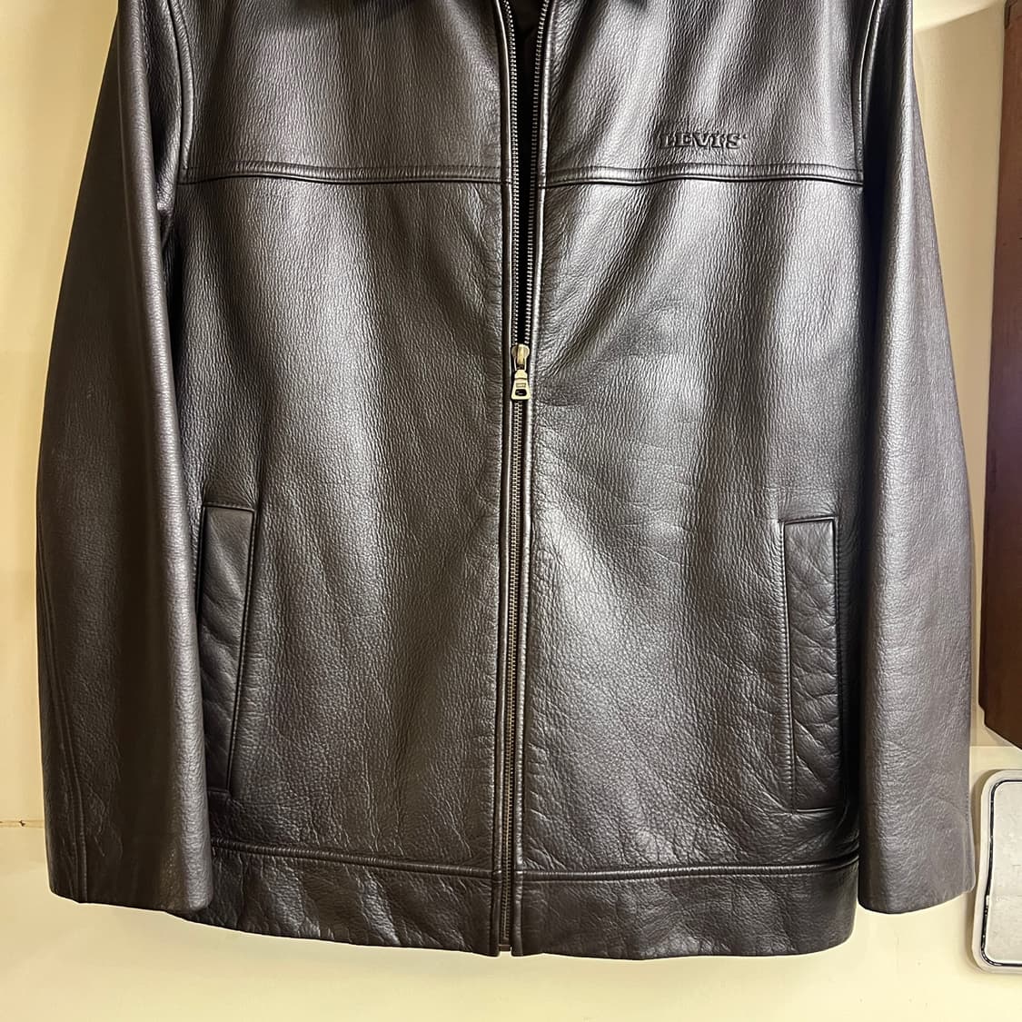 Levis Cow Skin Leather Jacket Brown 상품이미지3
