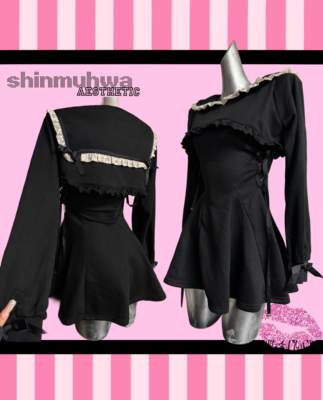 리즈리사 히메갸루 하트레이스 원피스 상품이미지1