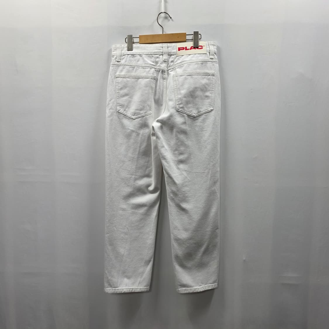 1137 플랙 PLAC 화이트 팬츠 32 남성 면바지 상품이미지2