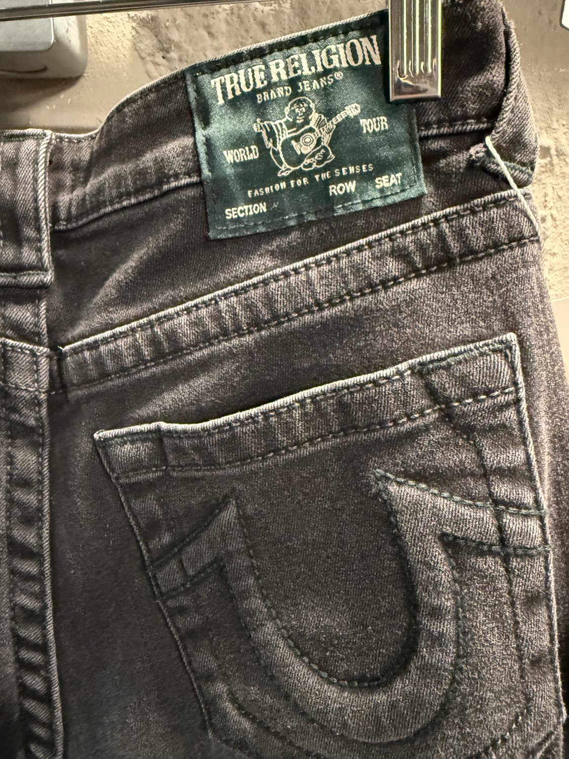 트루릴리전 블랙 워시 데님 팬츠 28 상품이미지5