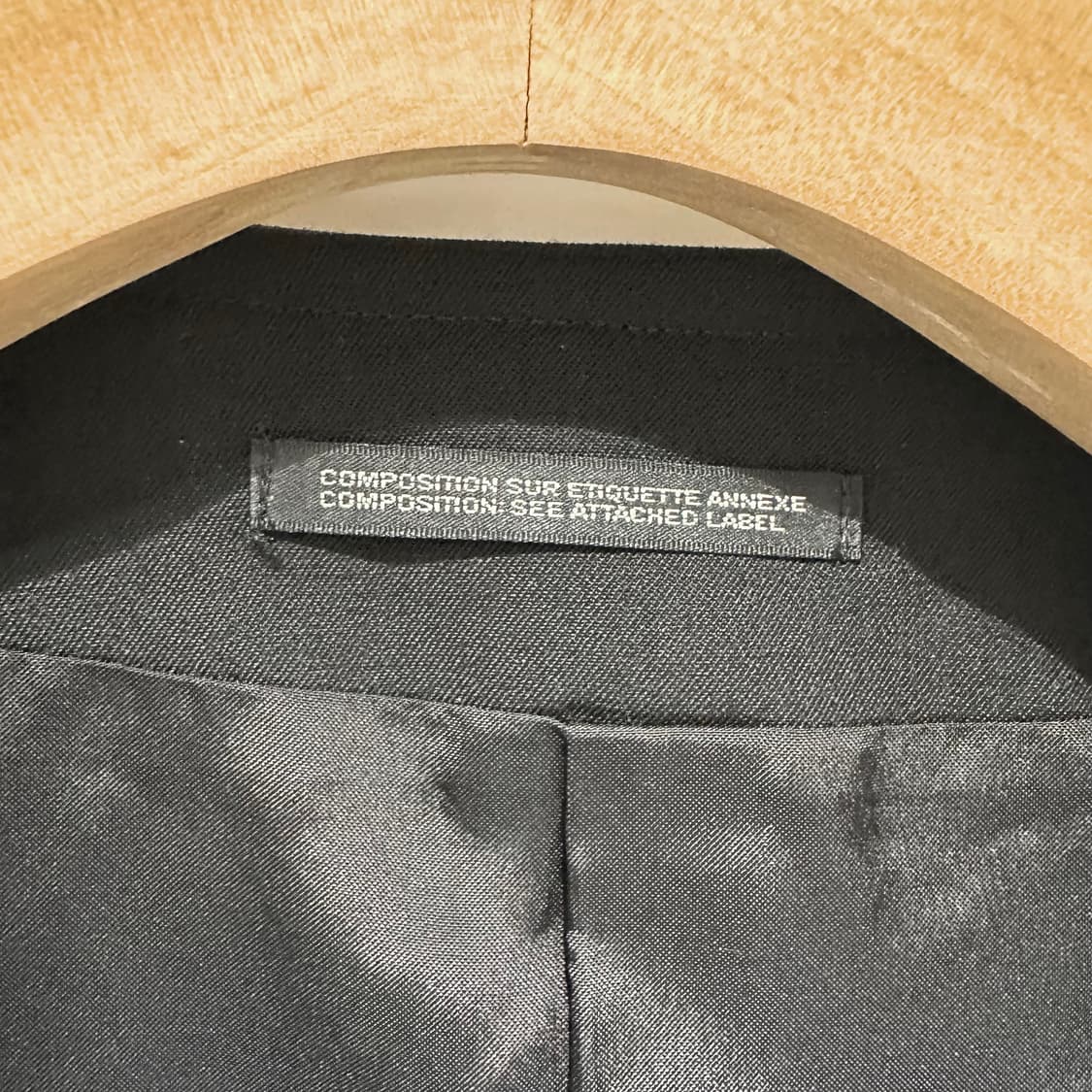 12aw 요지야마모토 뿌르옴므 어태쳐블 토글레이어 블레이져 상품이미지4