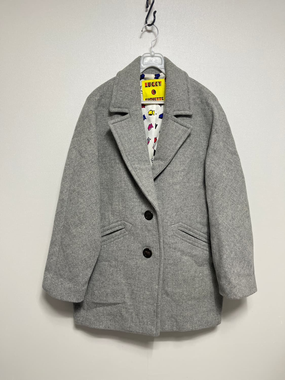 럭키슈에뜨 울 앙고라 혼방 코트  상품이미지1