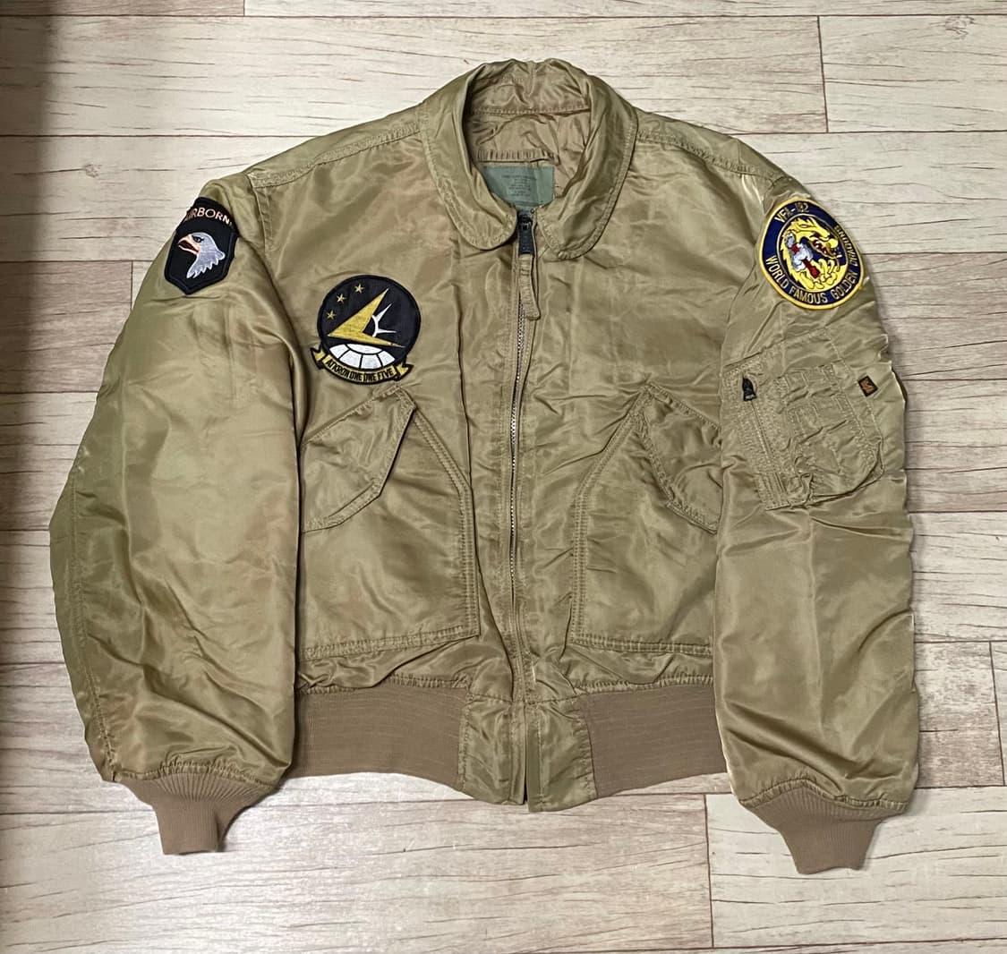 알파인더스트리 빈티지 ma-1 패치 항공자켓 XL 상품이미지1