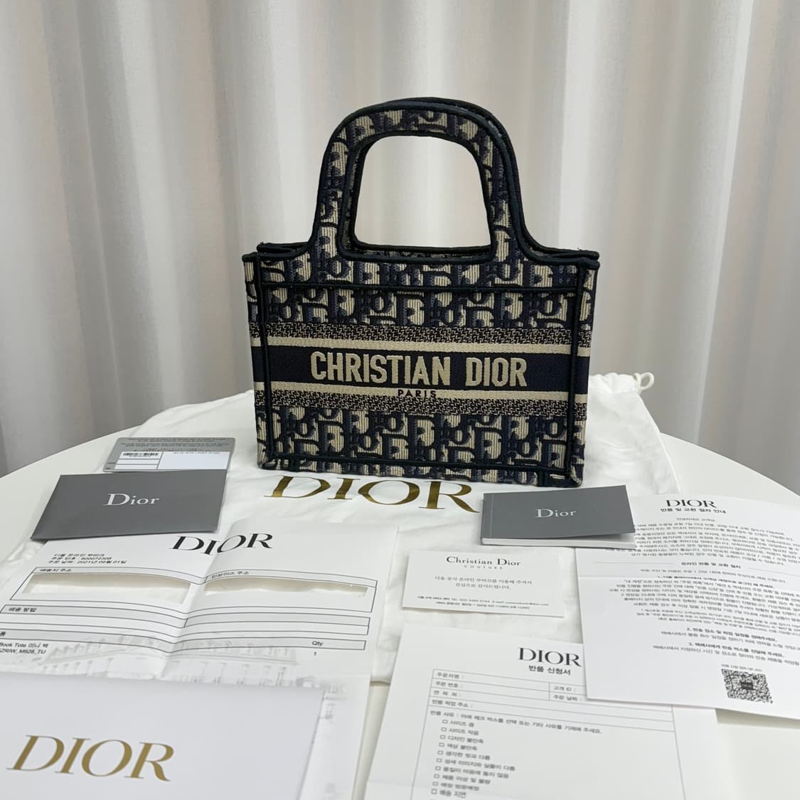 [정품] 디올 오블리크 북토트백 미니 상품이미지1