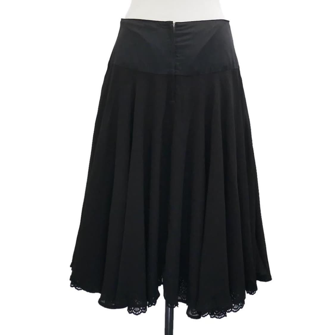 요지 야마모토 코튼 레이스 롱스커트 상품이미지2