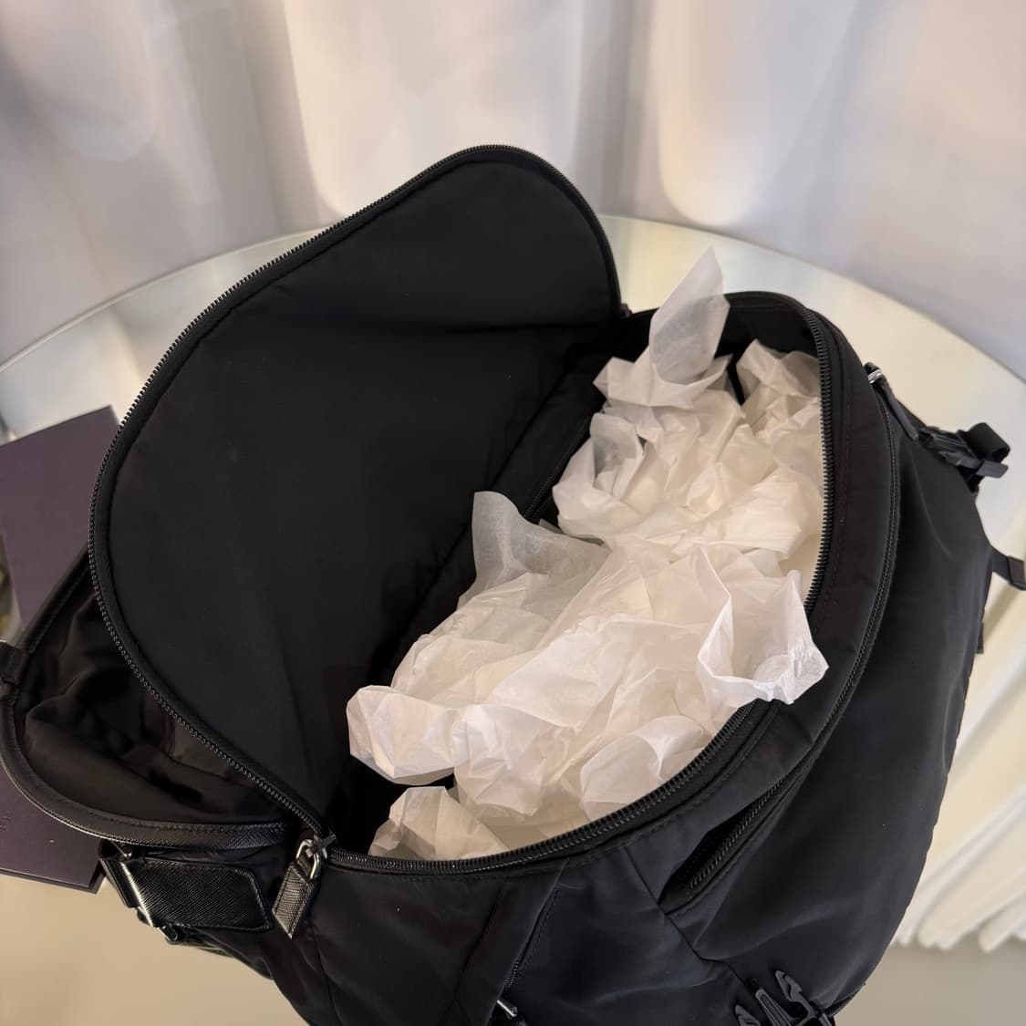 [정품] 프라다 리나일론 바이커백 2VH991 블랙 상품이미지9