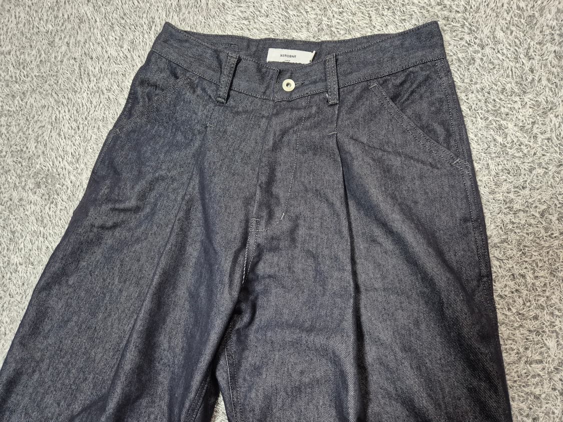 제로 XEROBNR 남성 원턱 와이드핏 데님 팬츠 L 상품이미지2