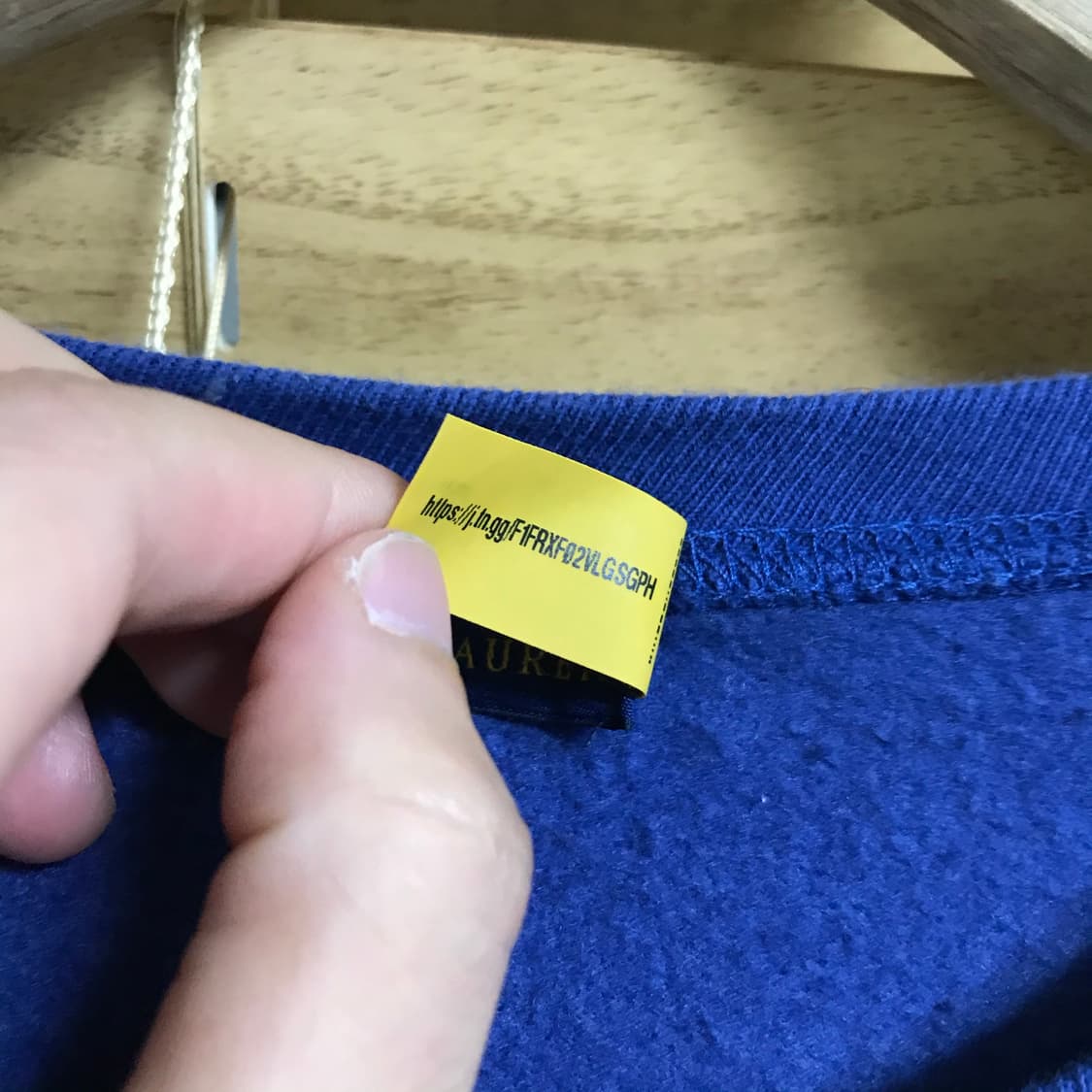 폴로 스펠로고 큐알정품 스웻셔츠 상품이미지5