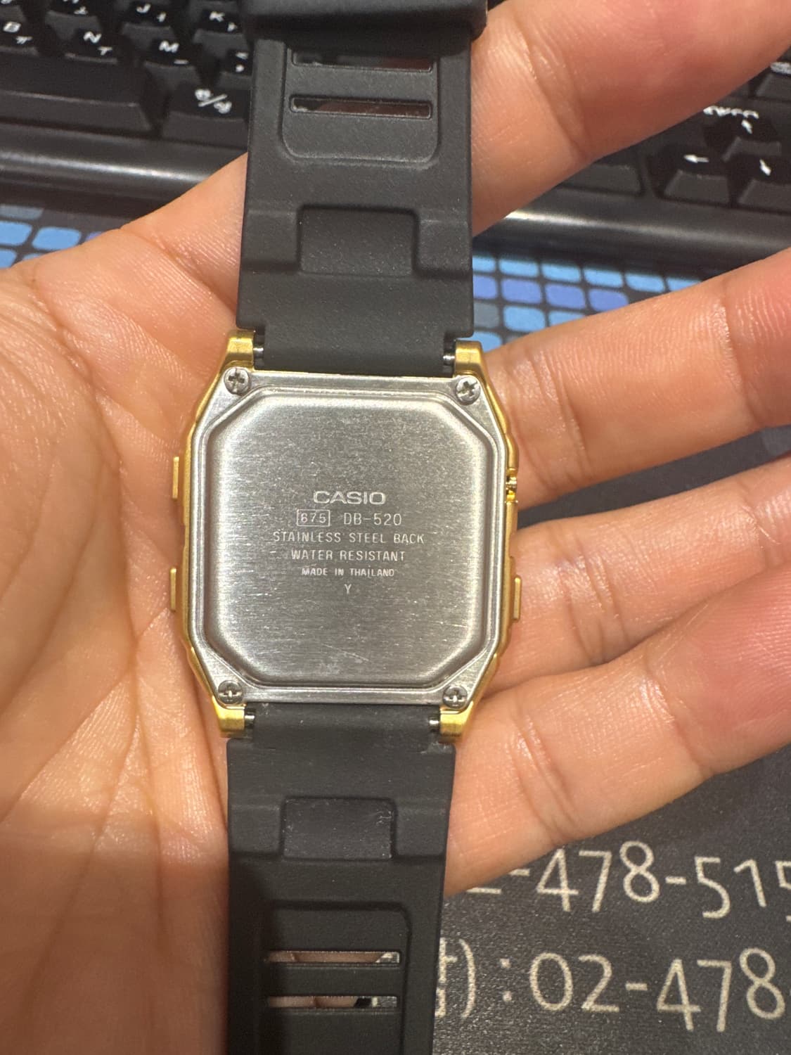 카시오 데이터뱅크 DB-520 호환밴드 줄질 상품이미지3