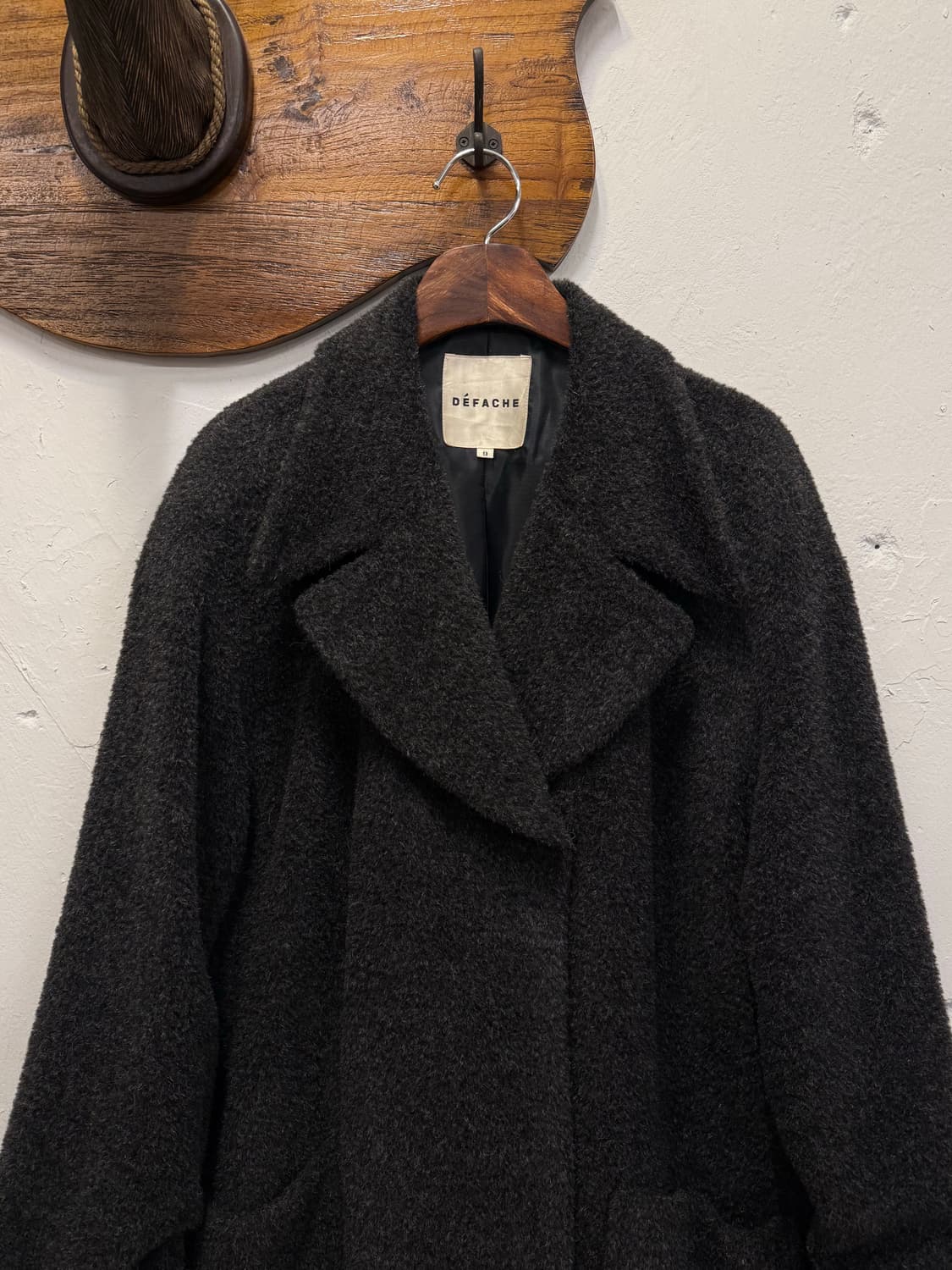 F) JAPAN DÉFACHE Wool-Nylon Short Coat 상품이미지2