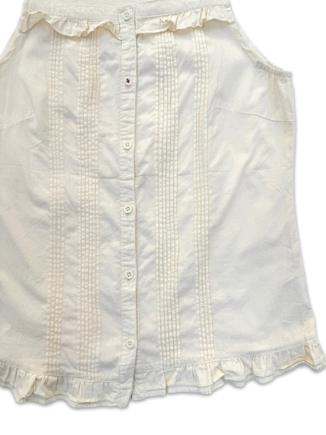 빈티지 아이보리 모리 프릴 슬리브리스 상품이미지4