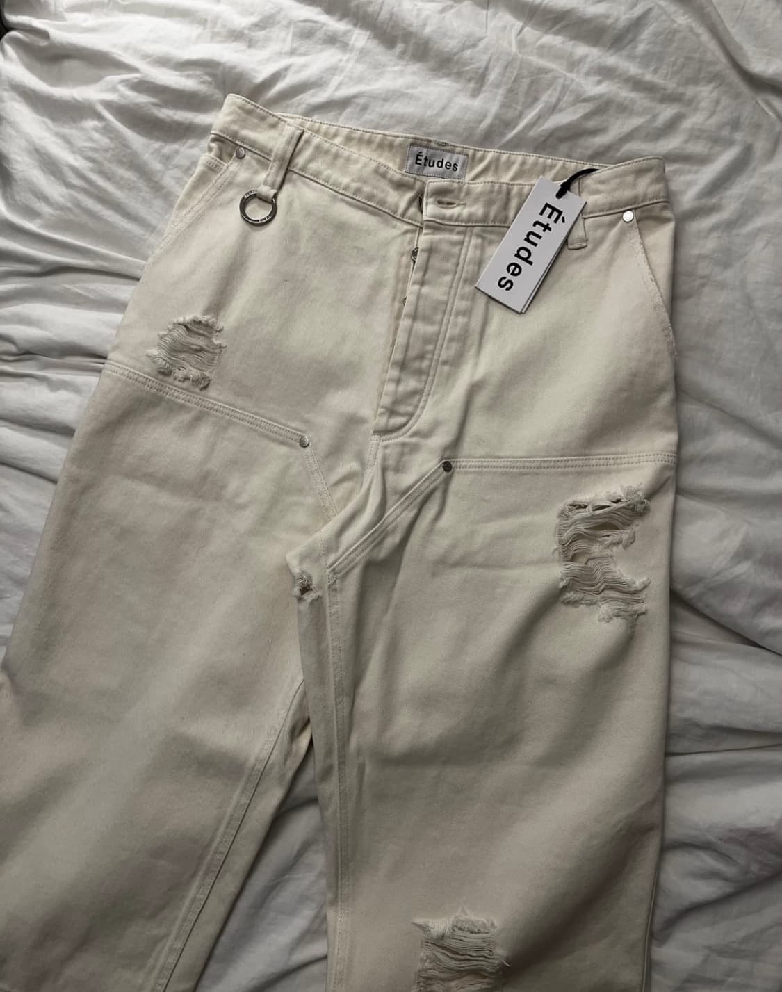 etudes paris ripped quarter 데님 더블니 48 상품이미지3