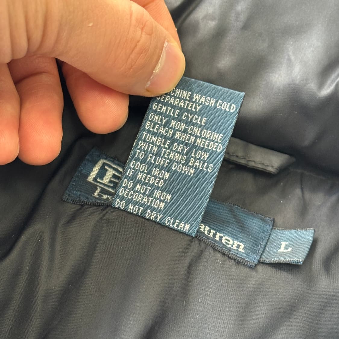 폴로랄프로렌 빈티지 자수 다운 패딩 L 상품이미지7