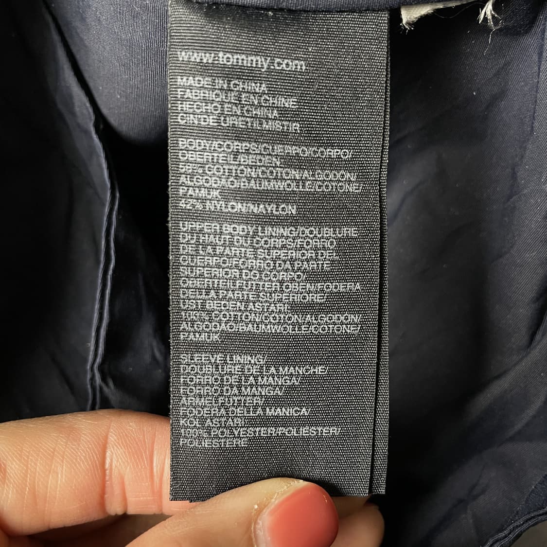 TOMMY HILFIGER 토미힐피거 빈티지 네이비 집업자켓 A00335 상품이미지10