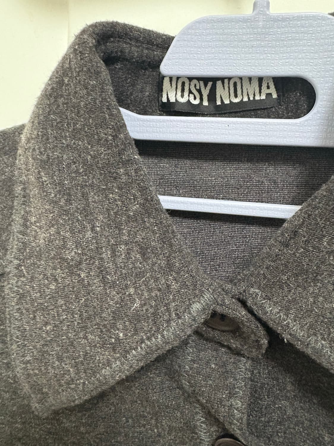 코이세이오 깔) 빈티지 차콜 컬러 버튼 다운 셔츠 상품이미지2