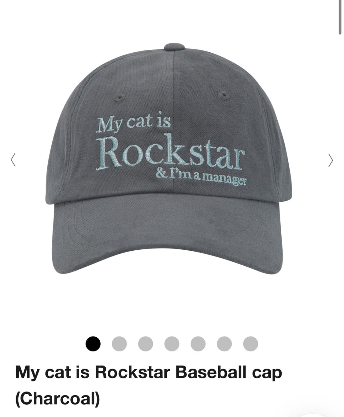 조거쉬 My cat is Rockstar Baseball cap  상품이미지1