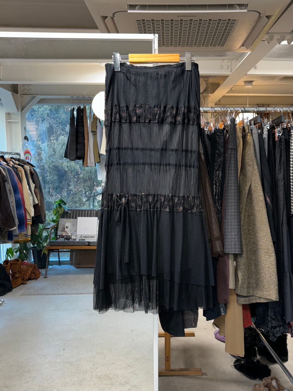 센소유니코 nero 레이어드 롱스커트 상품이미지1