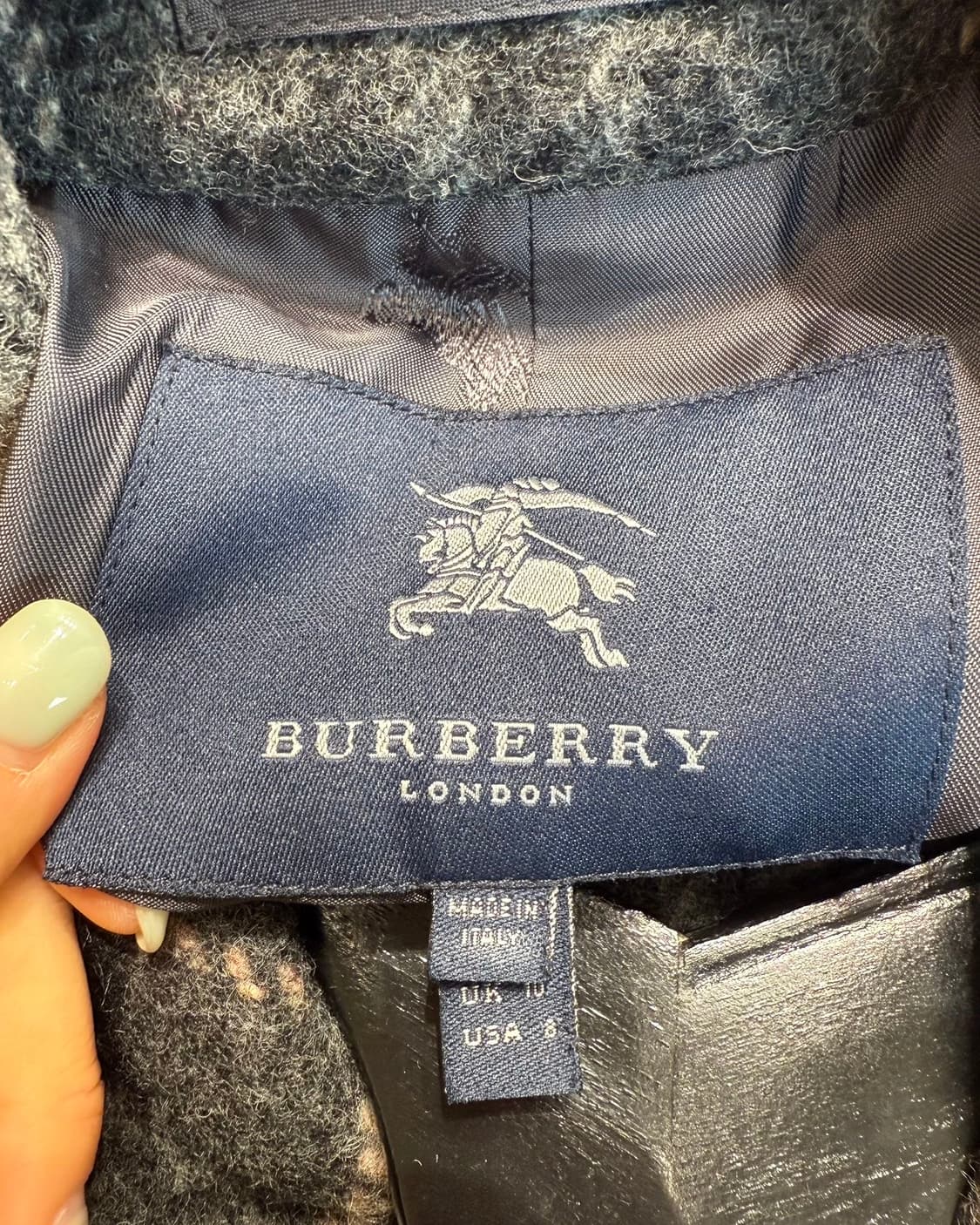 버버리 그레이 노바체크 울 롱 코트  상품이미지8