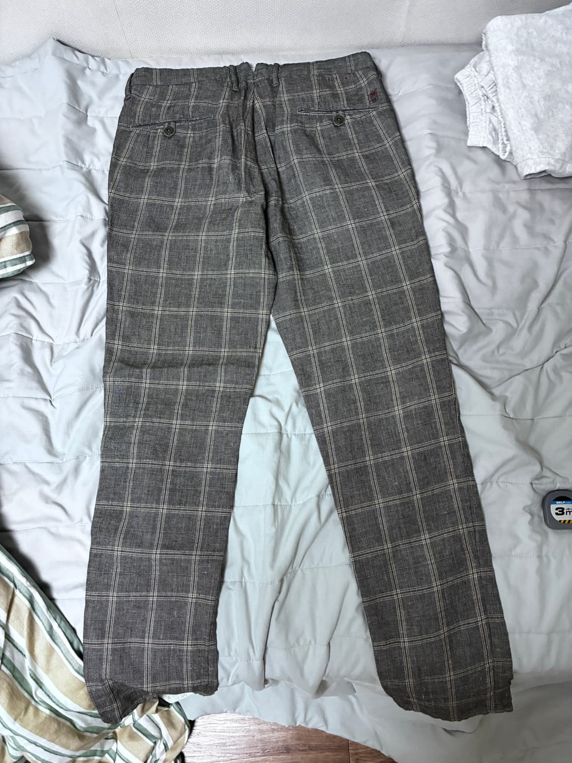 인코텍스 슬림핏 체크팬츠 상품이미지2